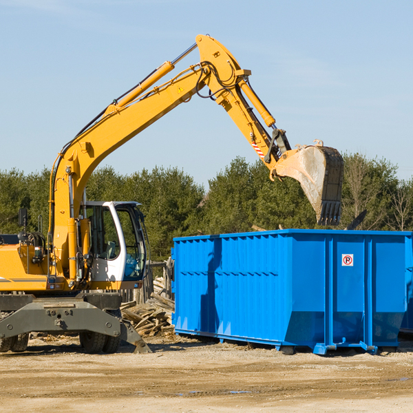 are there any restrictions on where a residential dumpster can be placed in Glasco